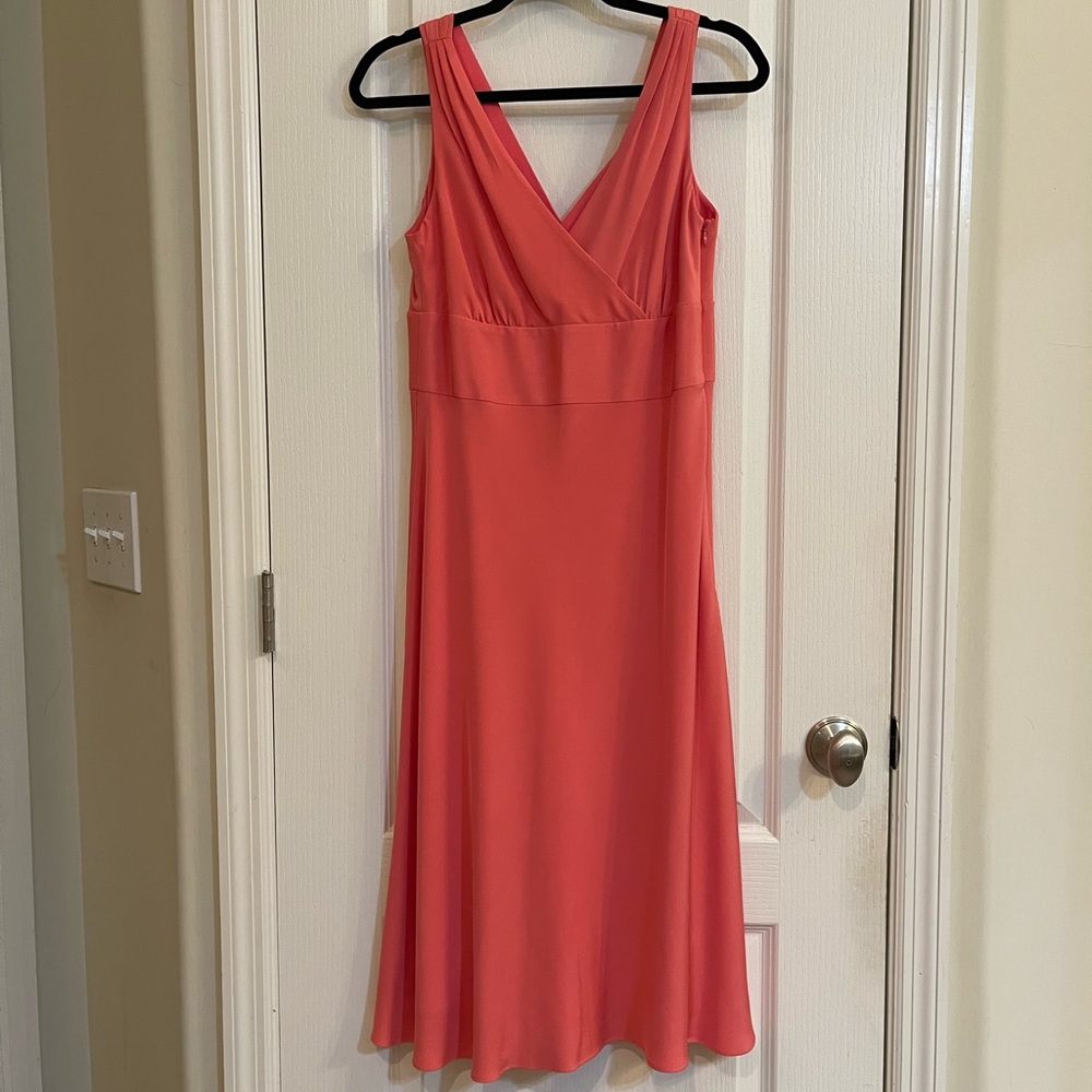 JCrew Sophia Silk Tricotine Pink Dress Size 8